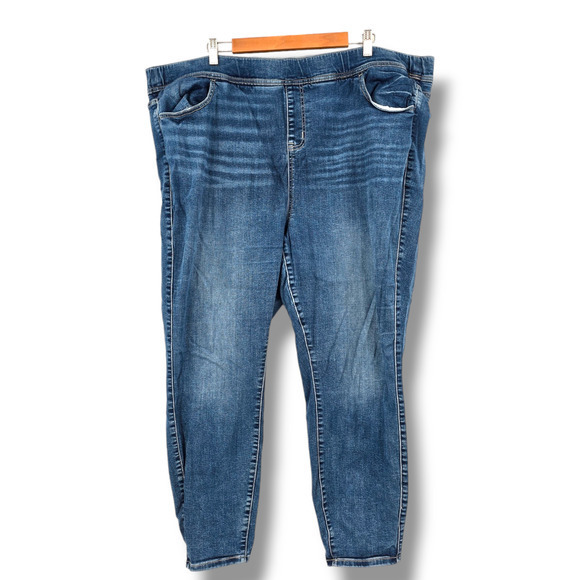 Torrid Women's Plus Tummy Control Super Soft‎ Lean Jean Jegging Blue Size 4R - Picture 1 of 15